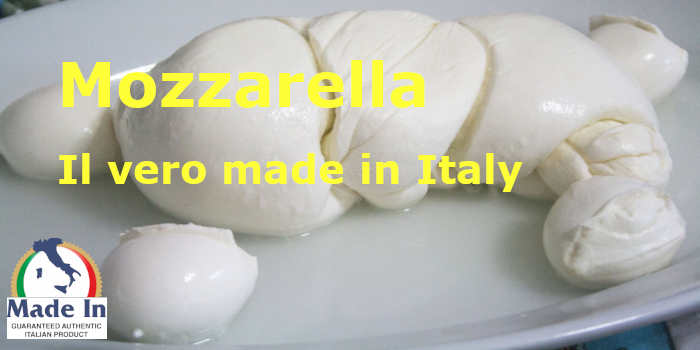 Mozzarella the vero made in Italy